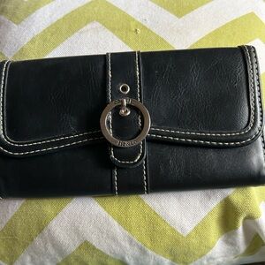 Liz & Co. Black Leather Wallet